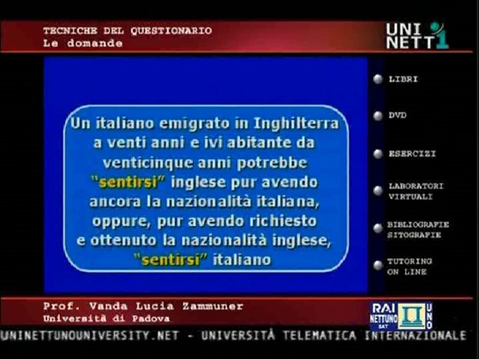 Lez 02 - Le domande - Tecniche del questionario