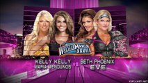 Kelly Kelly & Maria Menounos vs Beth Phoenix & Eve Torres - WrestleMania XXVIII