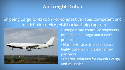 Air Freight Dubai-Nairobi