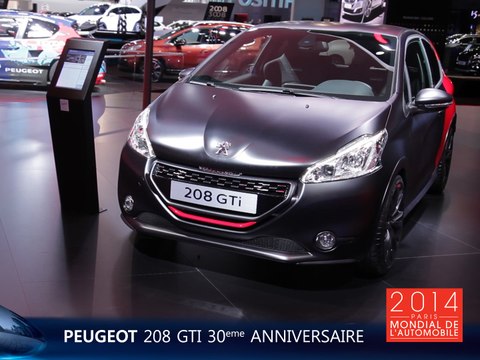 La Peugeot 208 GTi 30th en direct du Mondial Auto 2014