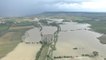 Vues aériennes des inondations dans le Gard