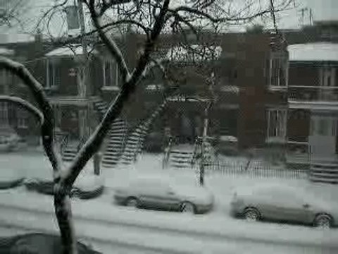 Tempete de neige Montréal