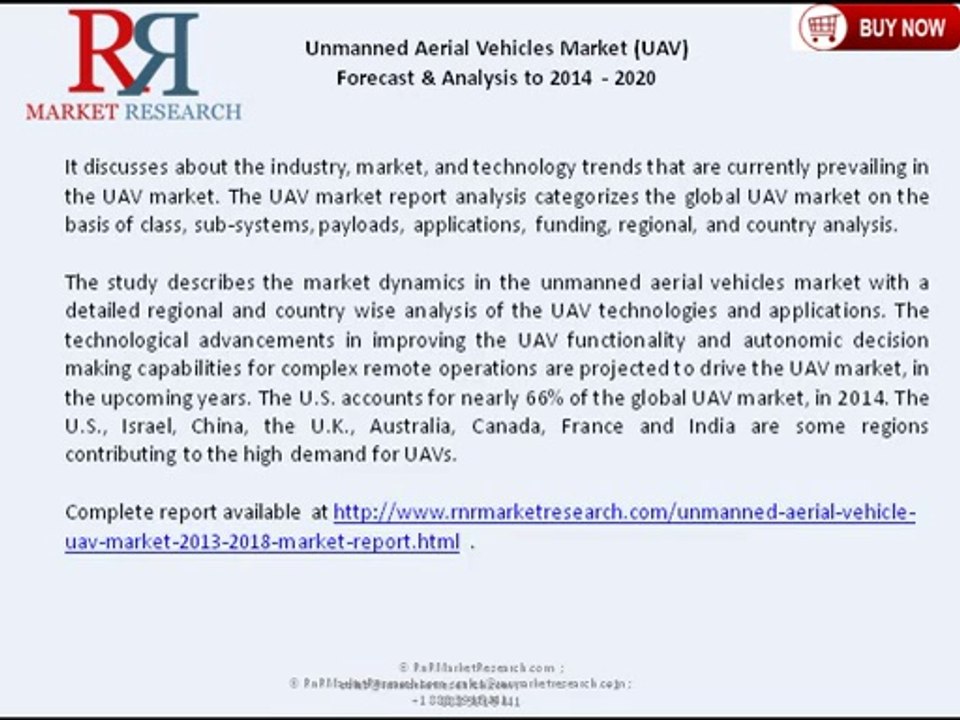 Premium Insight of Unmanned Aerial Vehicles Industry & Forecast to 2020