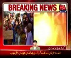 Karachi Shahrah e Faisal, Protest against CNG stations open in residential area