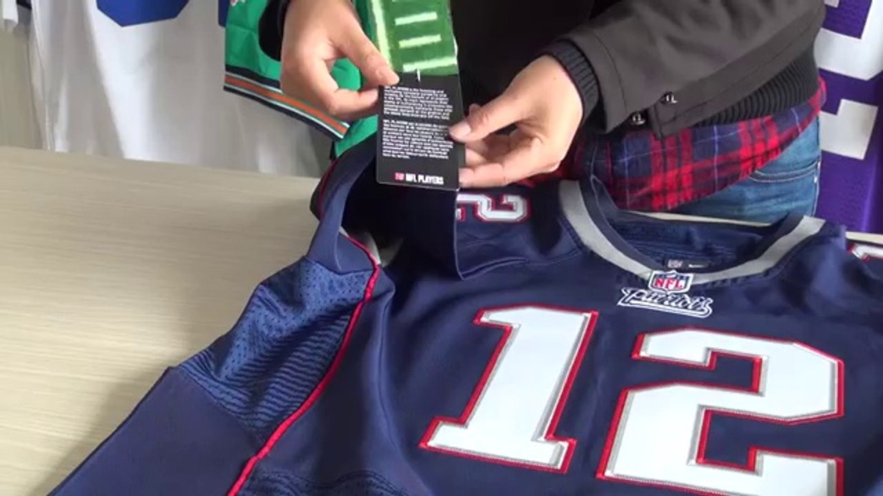 2014 NFL Draft jerseys patriots #12 brady elite unboxing review
