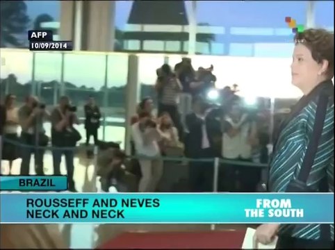 Brazil's Neves now tied with Rousseff in polls