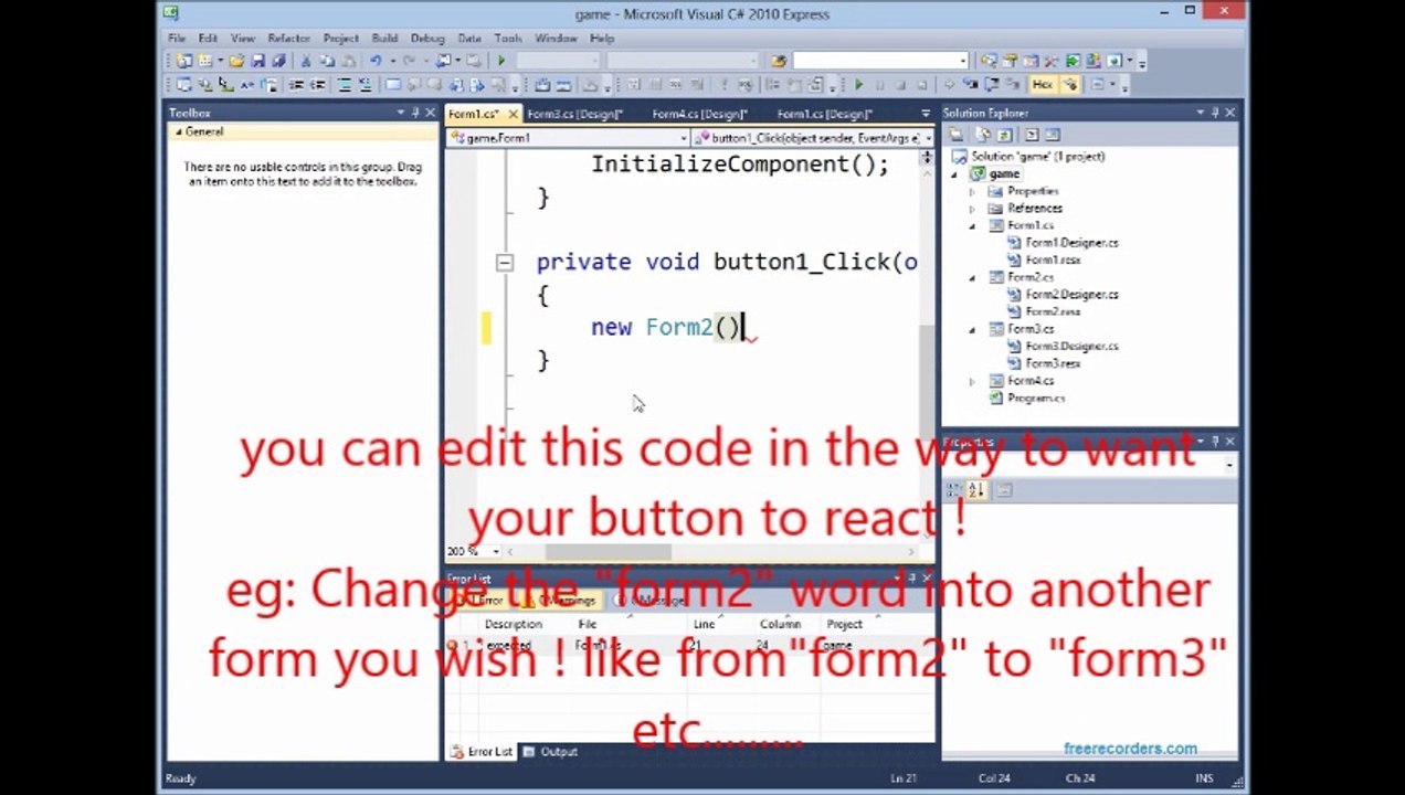 How to open multiple forms in a visual studio C# application