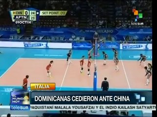 China se impone  Dominicana en Mundial de voleibol en Italia