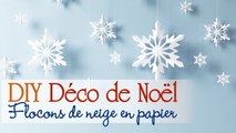 Faire des flocons en papier - DIY Décorations de Noël