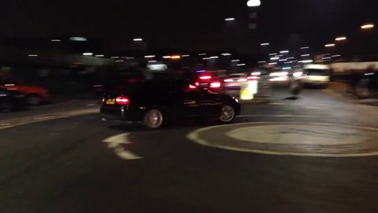 Amazing crash between scooter and BMW car!