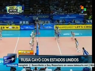 EE.UU. vence a Rusia en Mundial de Voleibol 2014