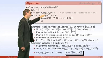 Algorithmes - Partie 2 : Comment écrire des entiers efficacement 🧮
