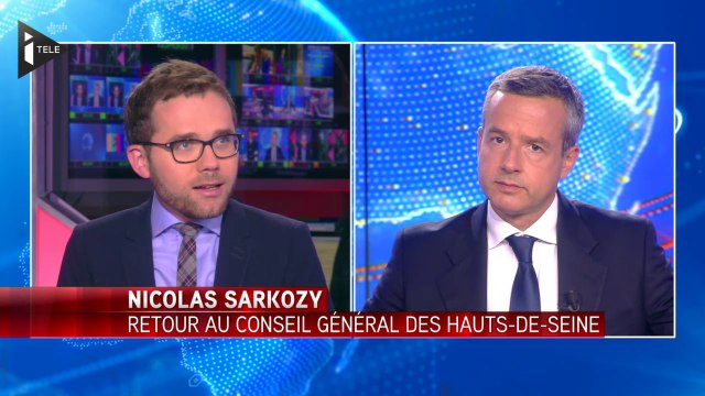 Nicolas Sarkozy en visite au Conseil général des Hauts-de-Seine