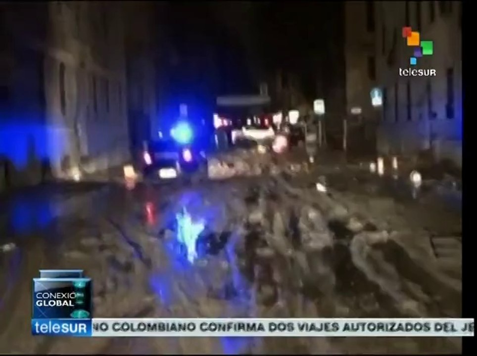 Italia: inundaciones en Génova dejan al menos u...