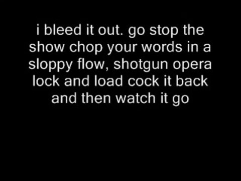 linkin park bleed it out lyrics