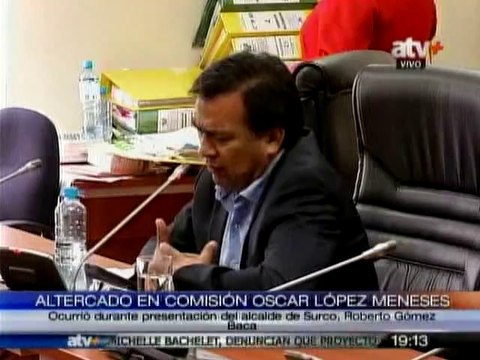 Comisión López Meneses se suspendió por minutos por altercado entre congresistas