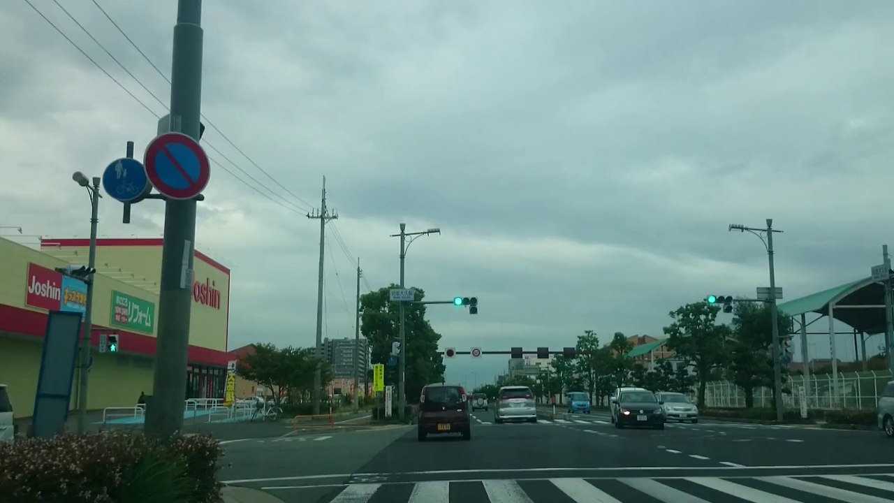 ドライブ映像　　兵庫県明石市大久保の明姫幹線を東に走る