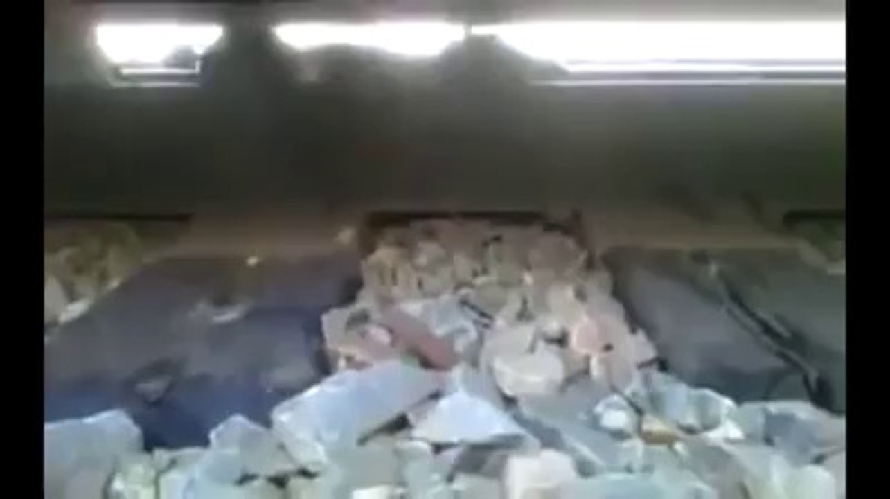 a daring boy lying under running train.......