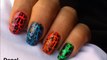 Colorful Crackle Nail Designs! Crackle nail polish design, how to tutorial home Review nail art