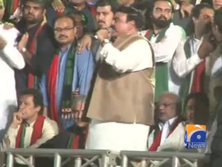 Sheikh Rasheed & Shah Mehmood Qureshi Speech-11 Oct 2014
