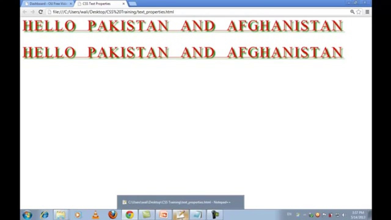 zain studio 3CSS3 New Tutorials in Urdu Hindi part 7 text properties