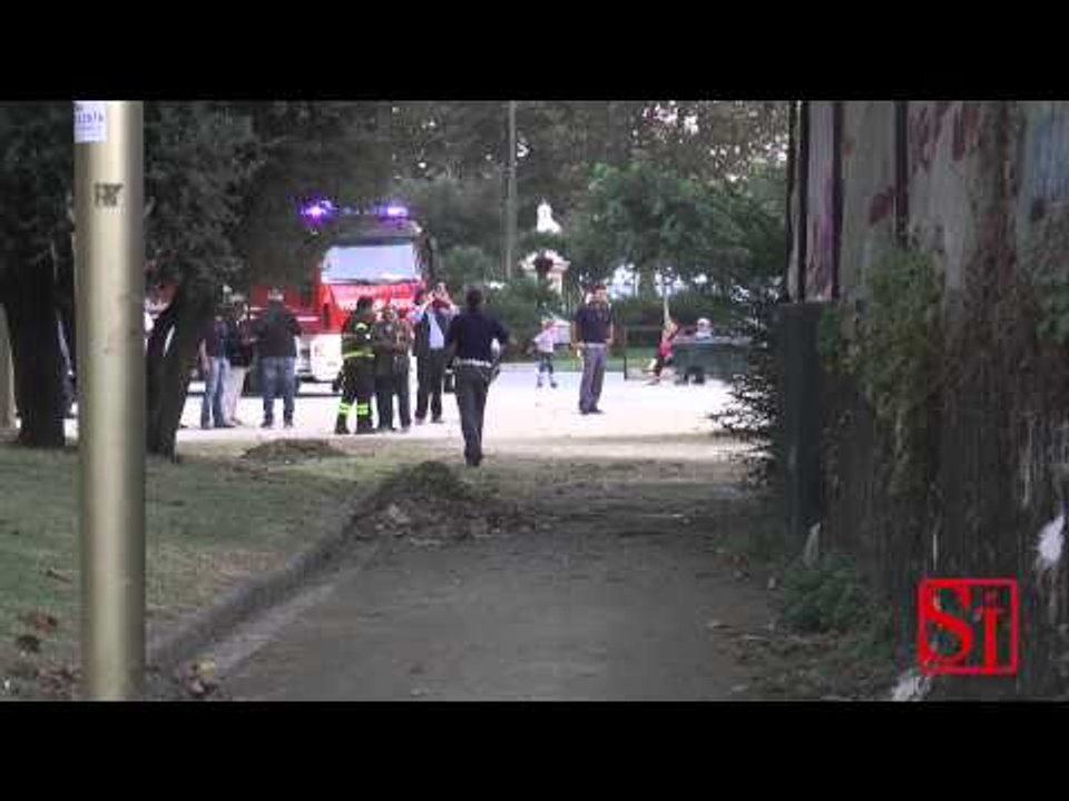 Napoli - Incendio alla Casina del Bochetto, arrestato il piromane (10.10.14)