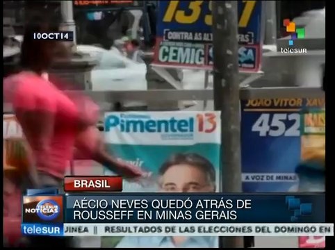 Brasileños de Minas Gerais cuestionan proyecto político de Neves