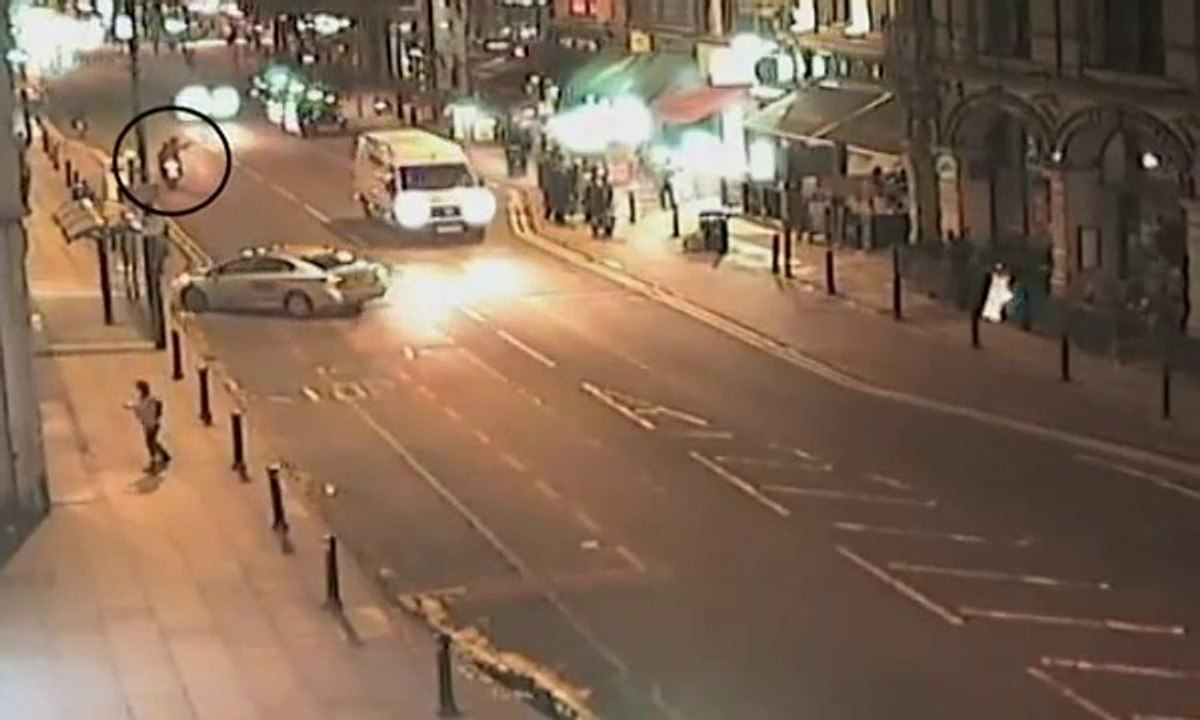 Police are investigating a drive-by shooting outside Manchester club