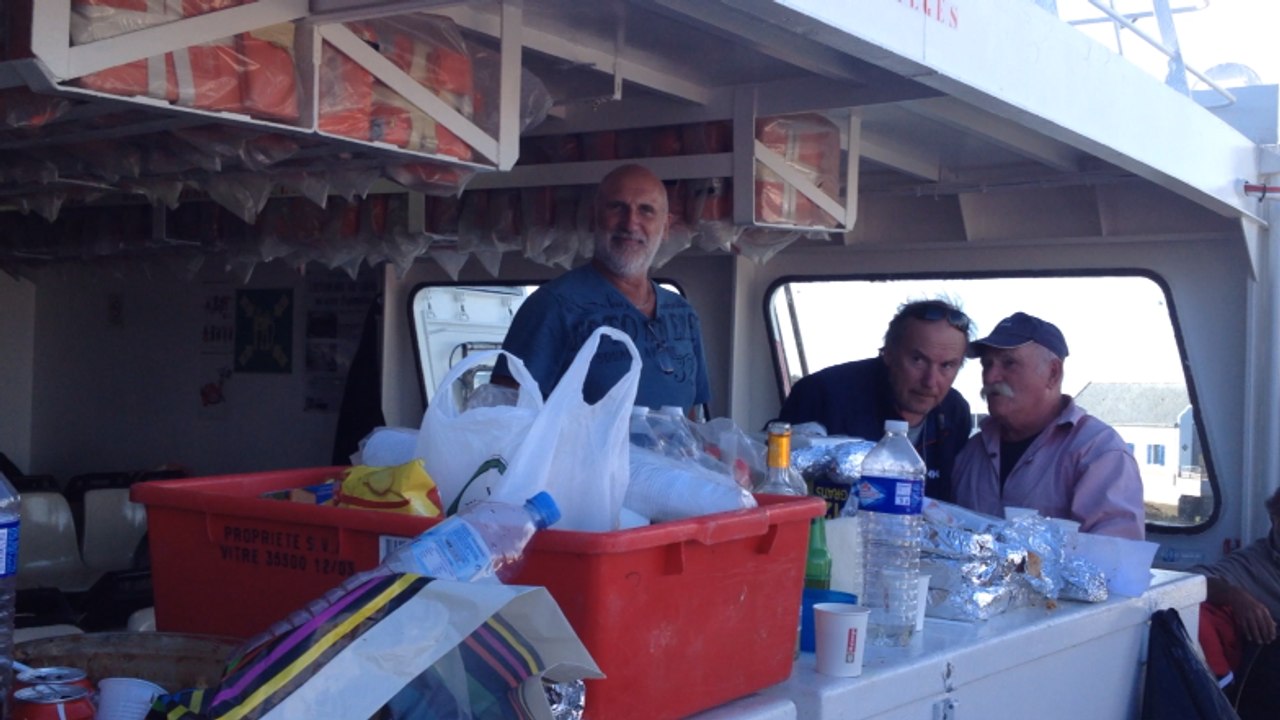 Groisillons dans le bateau