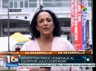 Argentina rinde homenaje a Cortázar en Feria del Libro de Frankfurt