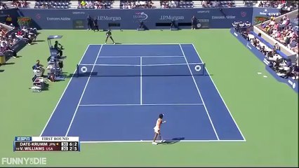 Bee Is Annoying During The Tennis Match