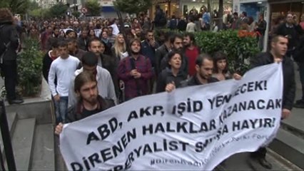 Kadıköy'de "Kefenli" Işid Protestosu