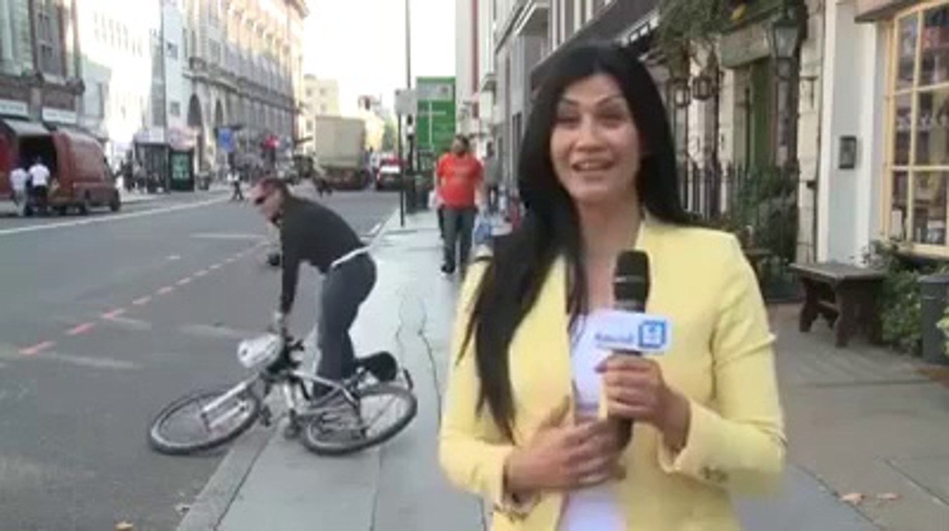 Biker Fail Caught in Live News