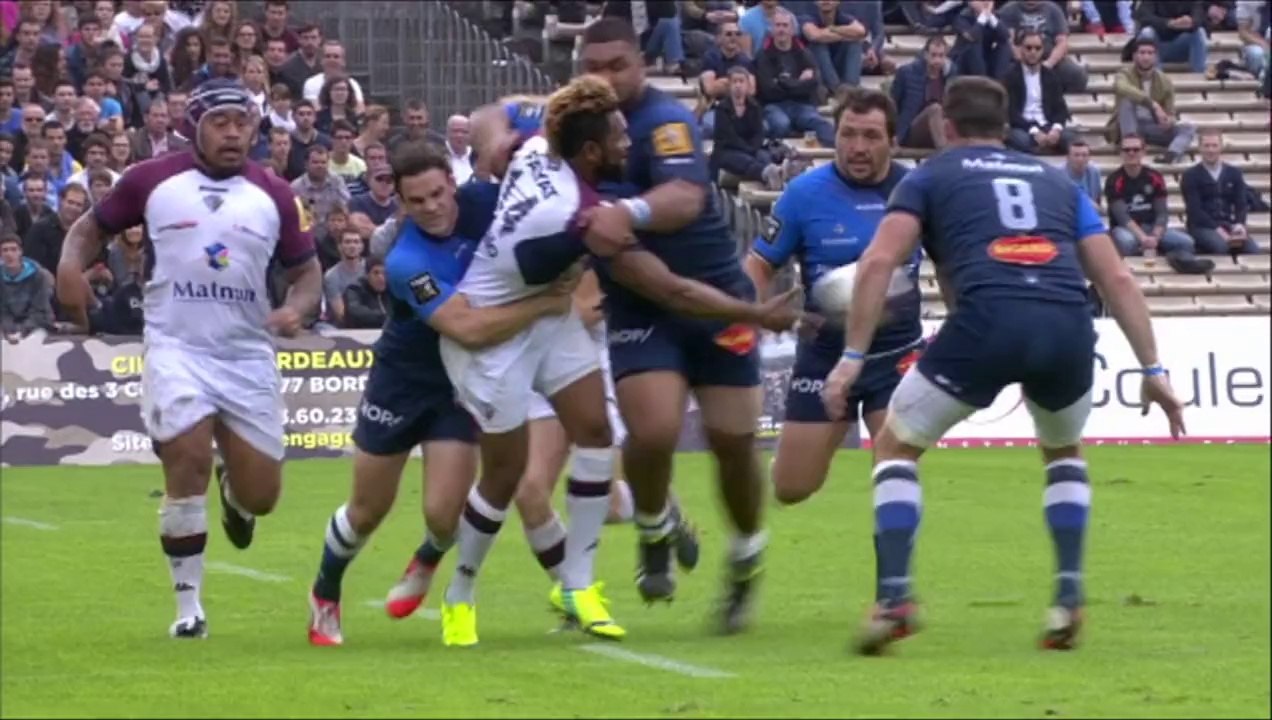 TOP14 - Bordeaux-Castres: Essai Louis-Benoit Madaule (BOR) - J9 - Saison 2014/2015