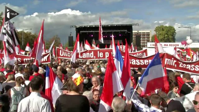 Les Alsaciens manifestent pour affirmer leur attachement à leur