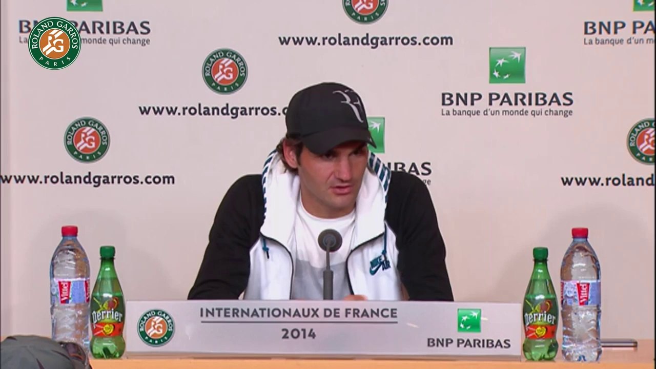 Conférence de presse Roger Federer Roland Garros 2014 1/8