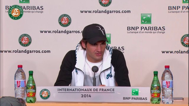 Conférence de presse Roger Federer Roland Garros 2014 1/8