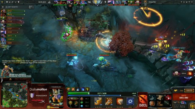 Fnatic vs Rox.KIS Game 1 - Dota 2 Champions League Playoffs - @DotaCapitalist