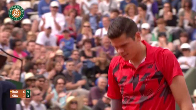 M.Raonic v M.Granollers 2014 French Open mens R4 Highlights