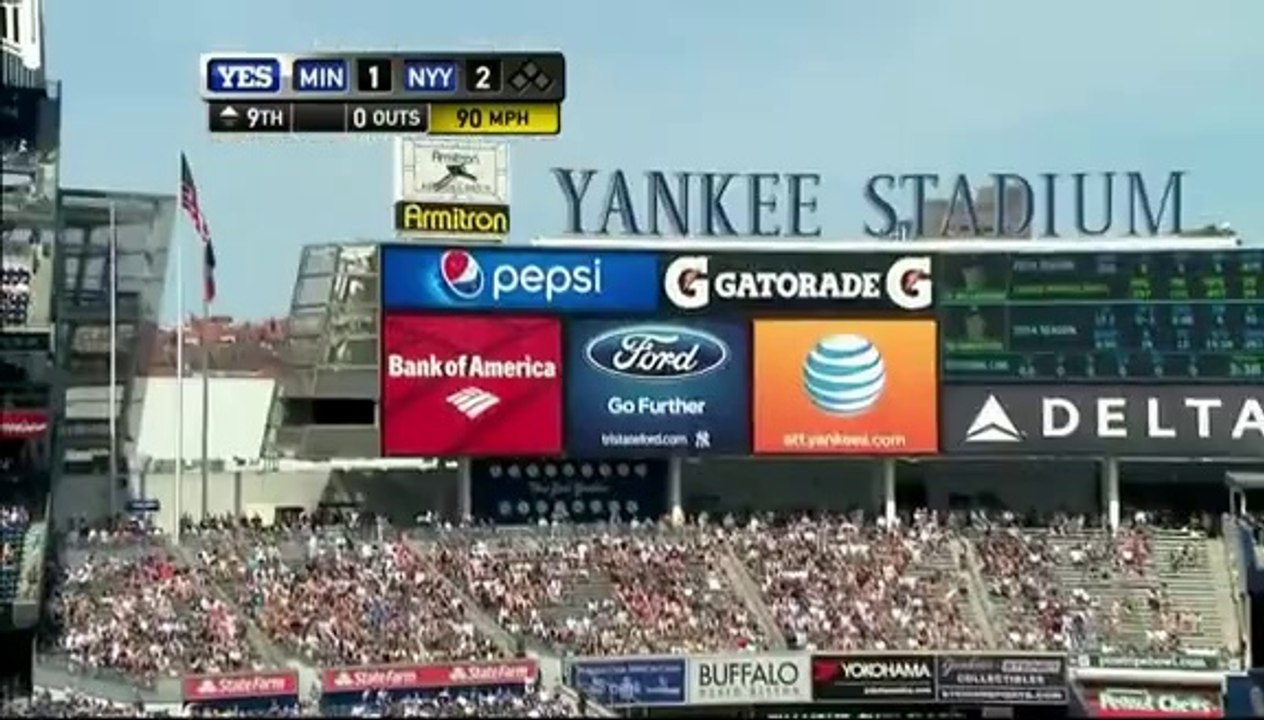 Twins Top Yankees With Six-Run Ninth