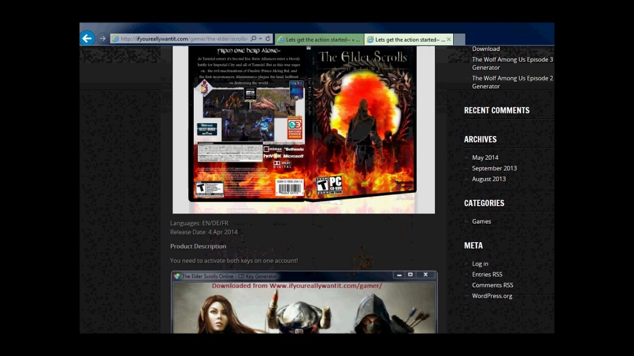The Elder Scrolls Online UNDetected HACK - CHEAT MOD 2014