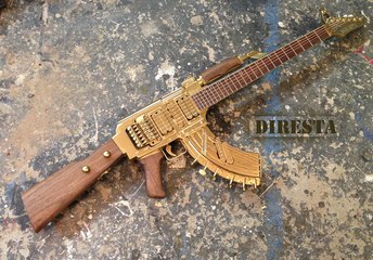 AK47 Görünümlü Elektro Gitar Yapımı