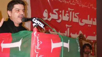 Luqman giving threats to hamid mir in PTI Private Jalsa