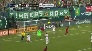 GOAL  Will Johnson volleys home an Adi layoff   Portland Timbers vs Vancouver Whitecaps