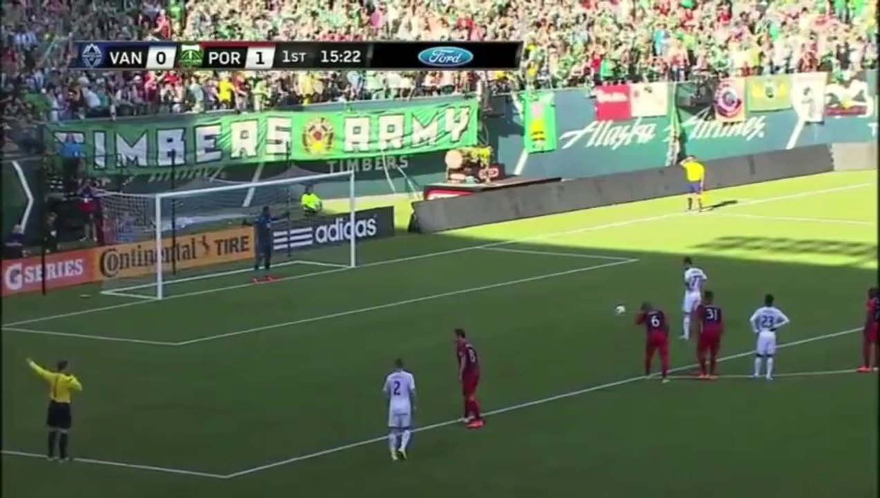 PK GOAL  Pedro Morales converts the PK down the middle   Portland Timbers vs Vancouver Whitecaps