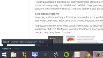 Jak zrestartować przeglądarkę Firefox