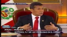 Ollanta Humala sobre inseguridad ciudadana: Debemos confiar en la policía (1/4)
