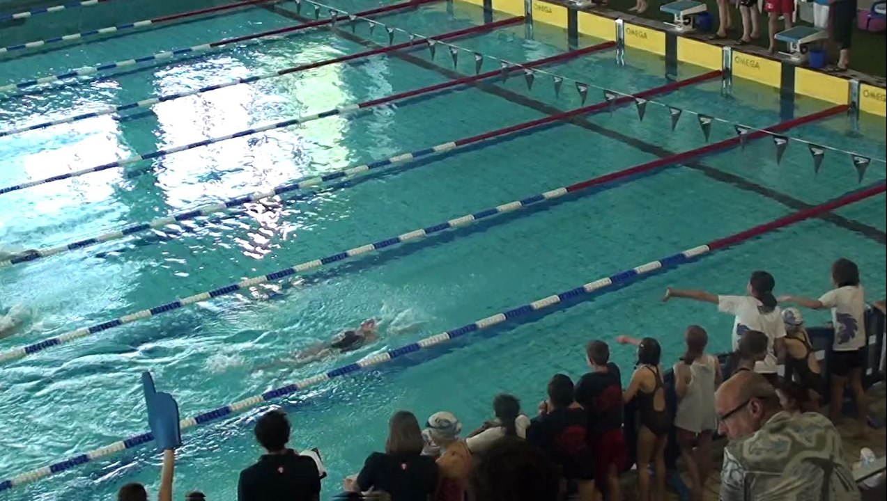 Rébecca Gensane 2ème Champion. Rhône 50 Dos 39 sec 52