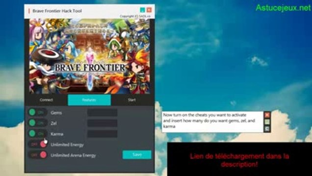 [FR] Brave Frontier Triche Illimité - Générateur illimité de Gems,l'or illimité June-July 2014