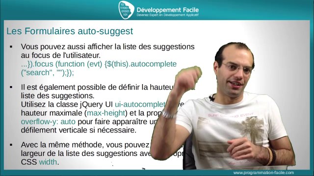 Créez rapidement des formulaires auto suggest avec le Framework JavaScript jQuery UI